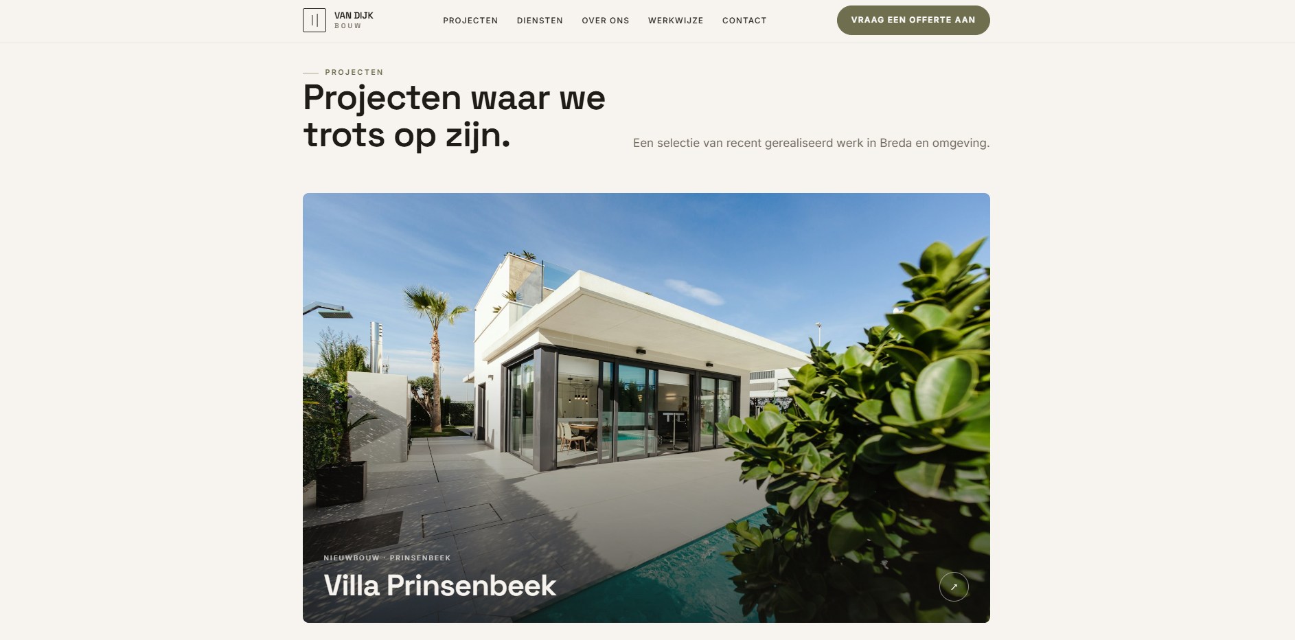 Van Dijk Bouw — projecten, uitgelicht werk (1)