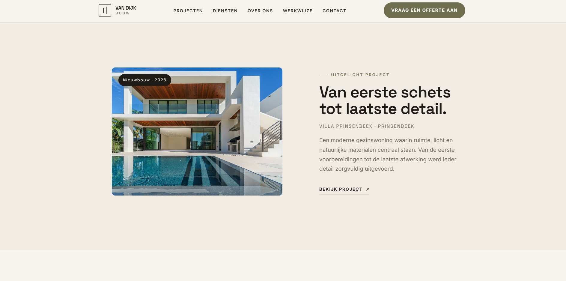 Van Dijk Bouw — projecten, uitgelicht project (3)